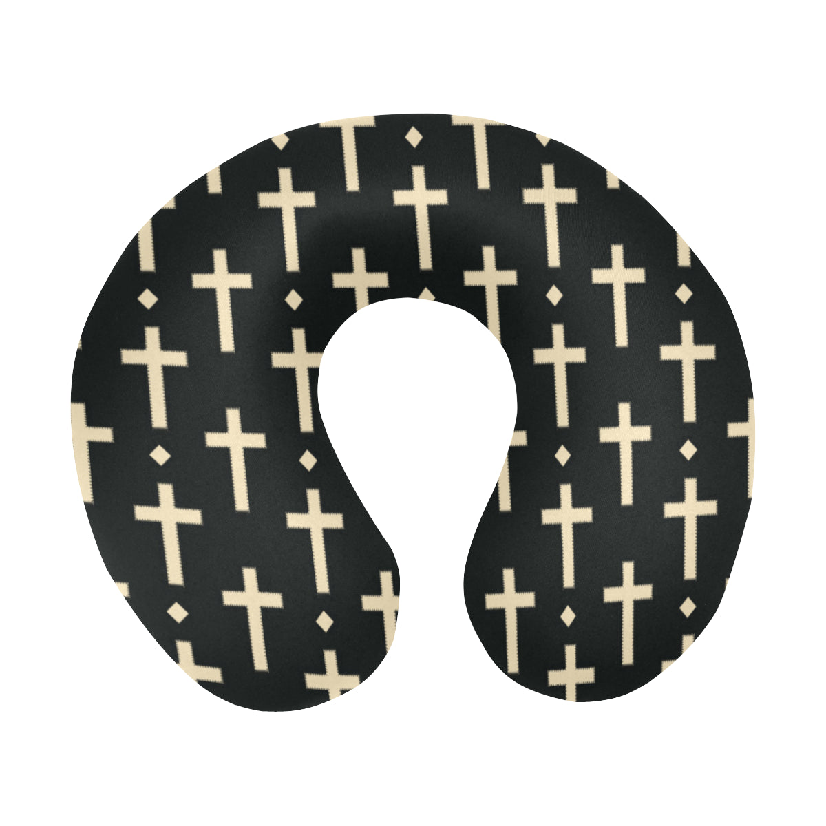 Cross Pattern Print Design 03 U-Shaped Travel Neck Pillow