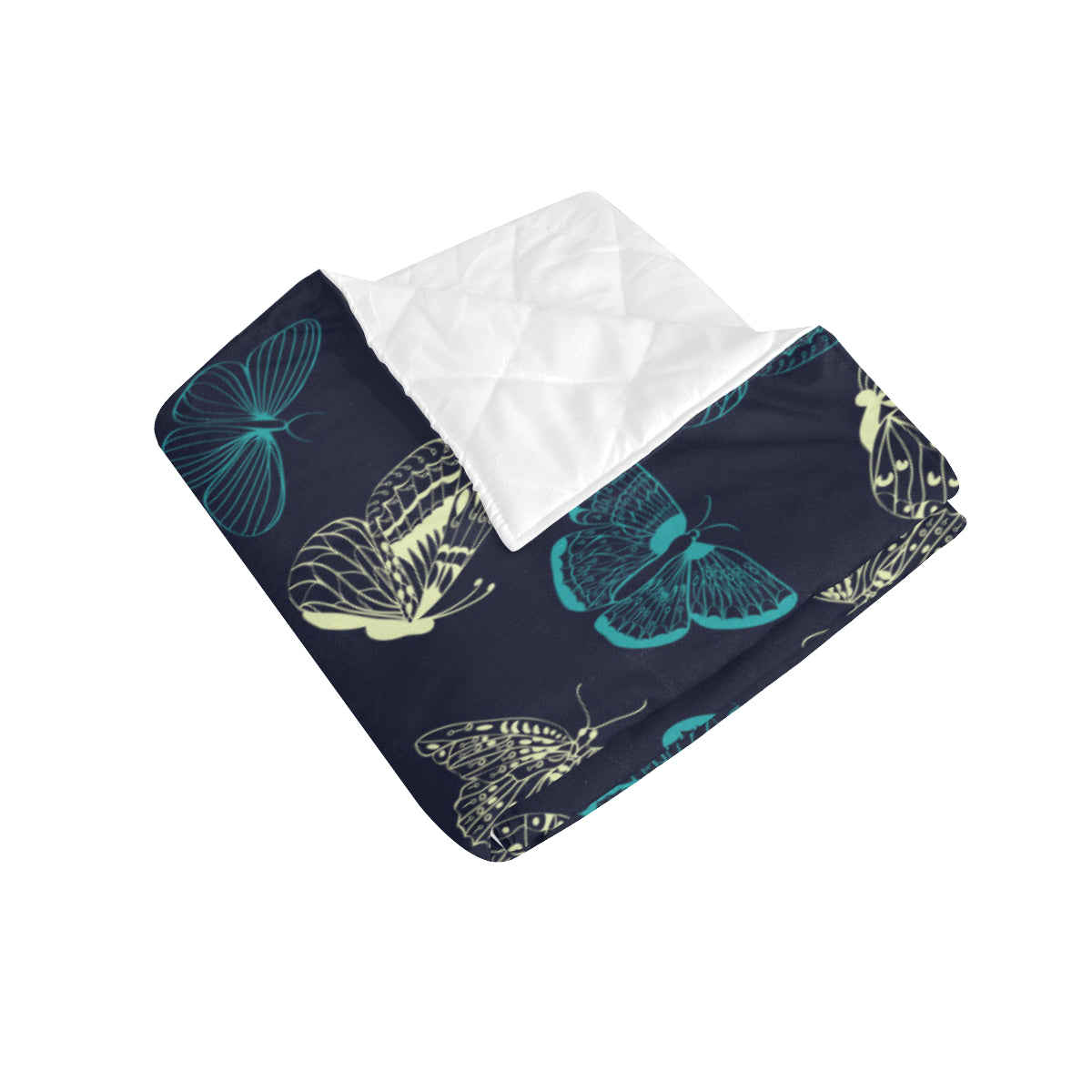 Monarch Butterfly Pattern Print Design 01 Premium Quilt