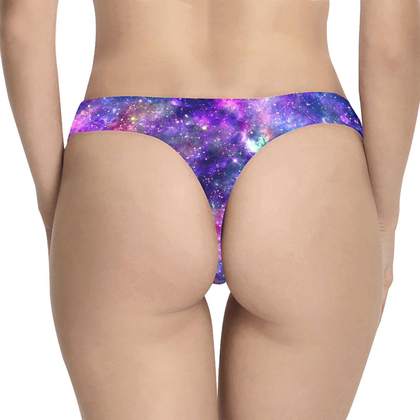 Galaxy Night Stardust Space Print Women's Thongs