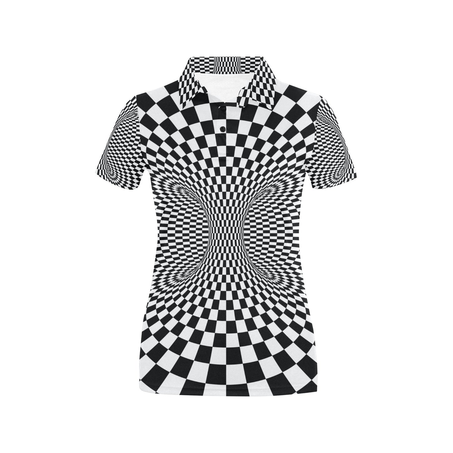 Optical illusion Projection Torus Women's Polo Shirt