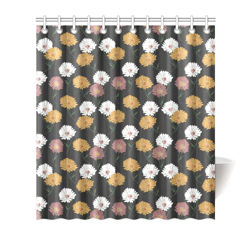 Daisy Pattern Print Design DS04 Shower Curtain