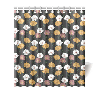 Daisy Pattern Print Design DS04 Shower Curtain
