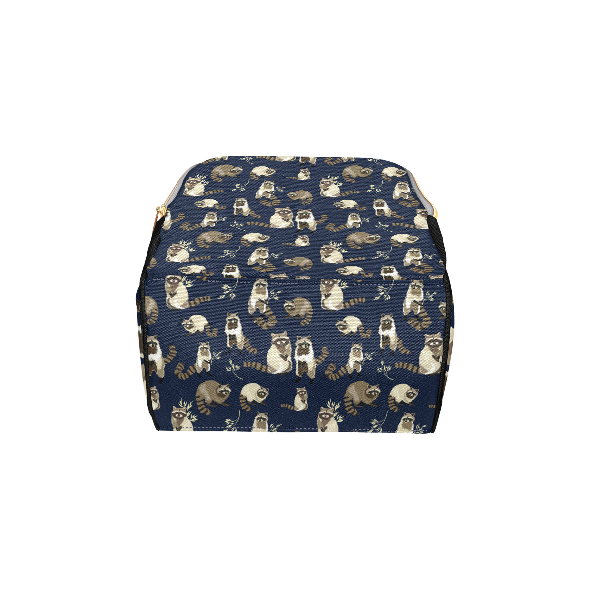 Raccoon Pattern Print Design A06 Diaper Bag Backpack