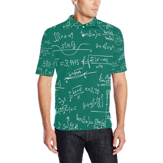 Math Pattern Print Design 01 Men Polo Shirt