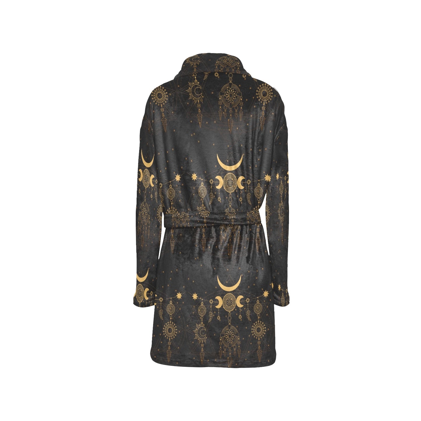 Sun Moon Boho Style Women's Fleece Robe