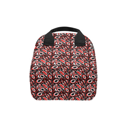 Totem Pole Texture Design Insulated Lunch Bag