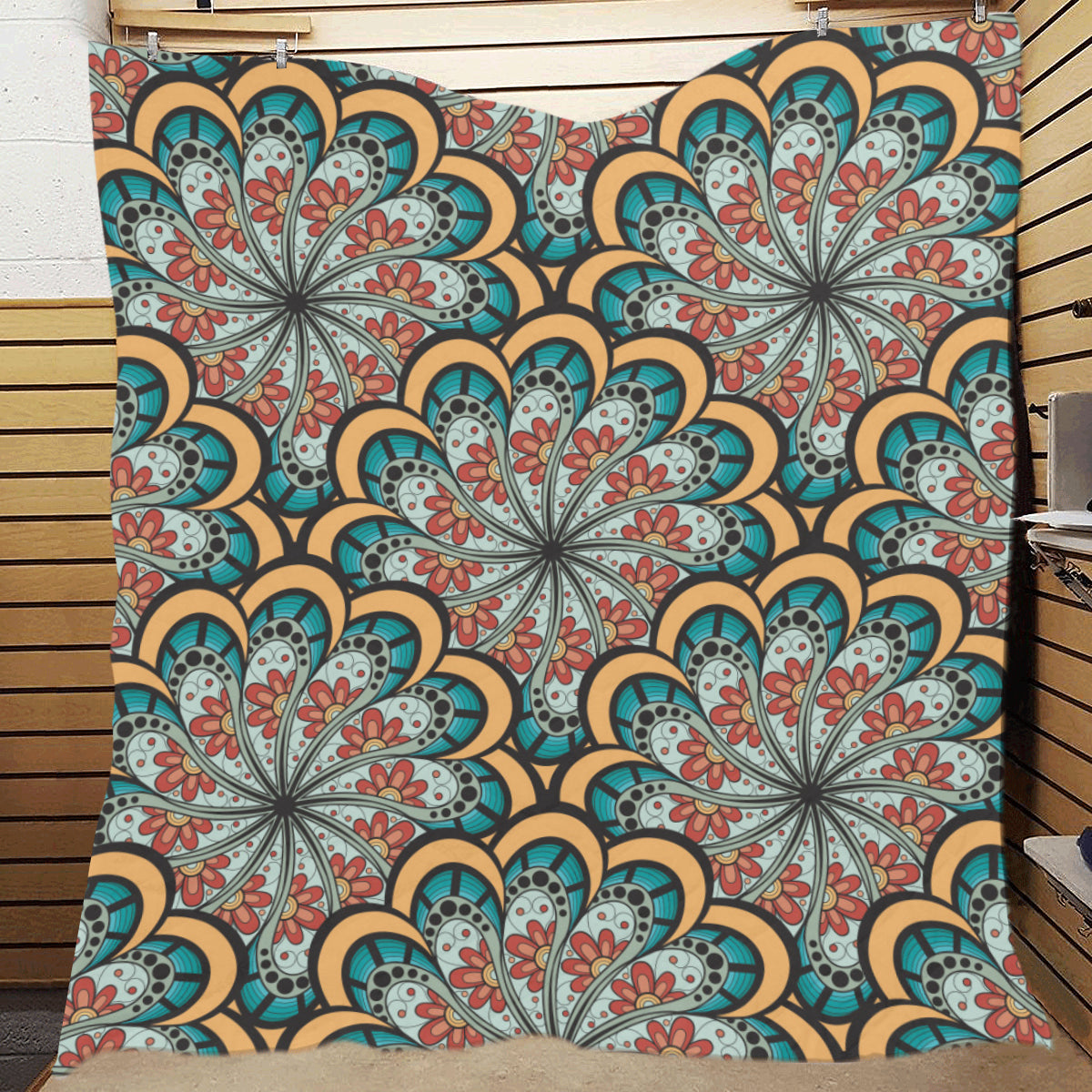 Mandala Pattern Print Design 01 Premium Quilt
