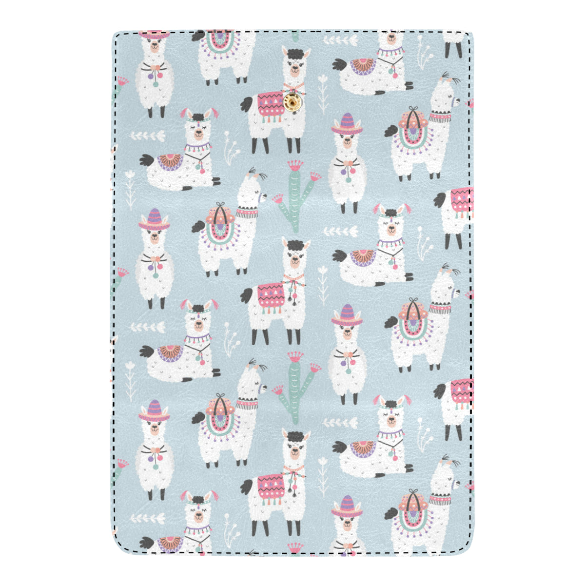 Llama Pattern Print Design 04 Women's Trifold Wallet