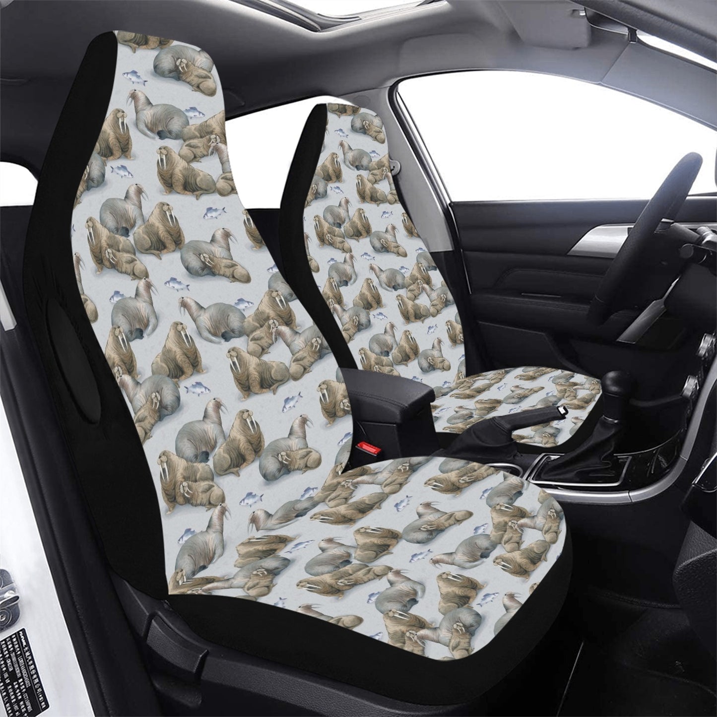 Walrus Print Design LKS401 Car Seat Covers