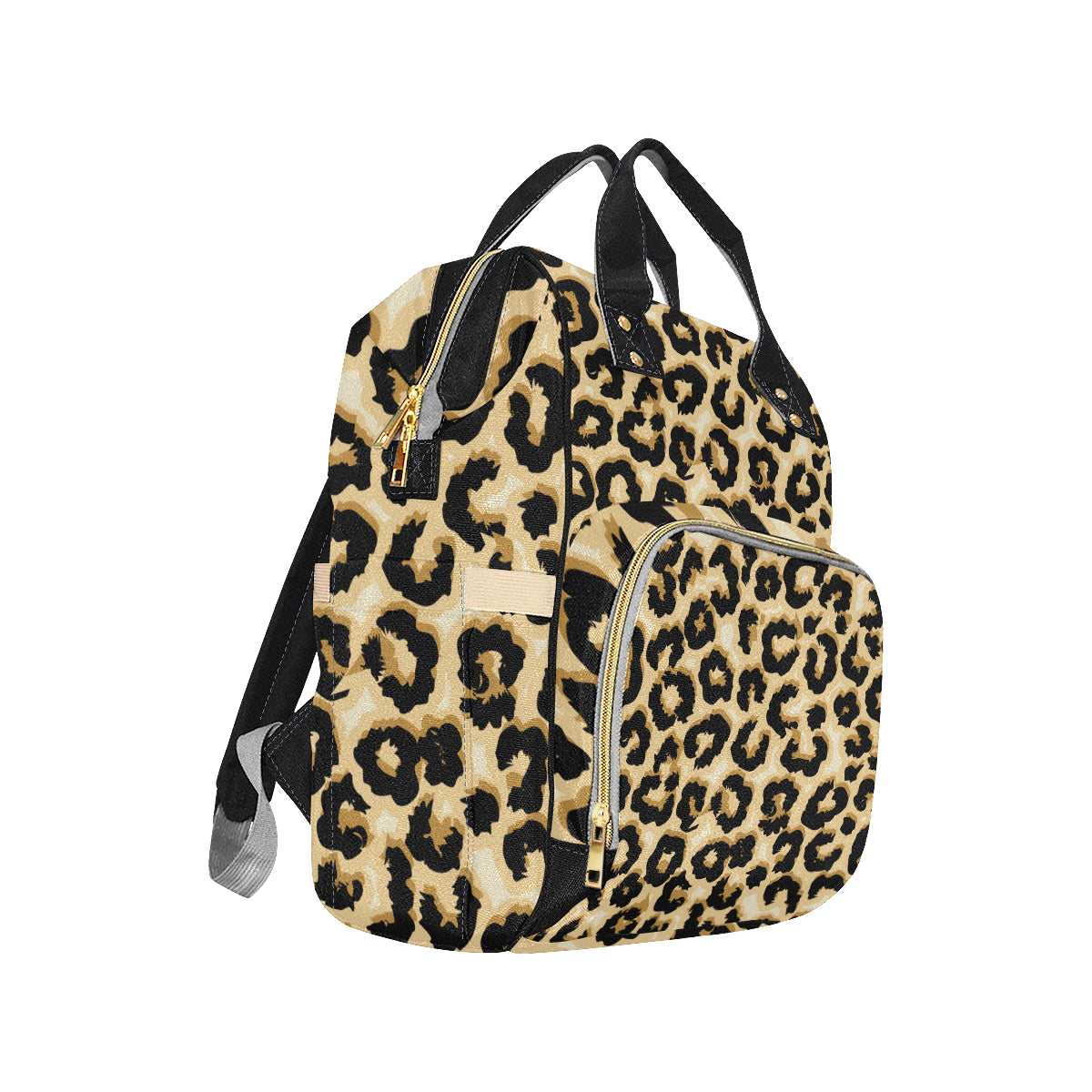 Jaguar Skin Pattern Print Design 02 Diaper Bag Backpack