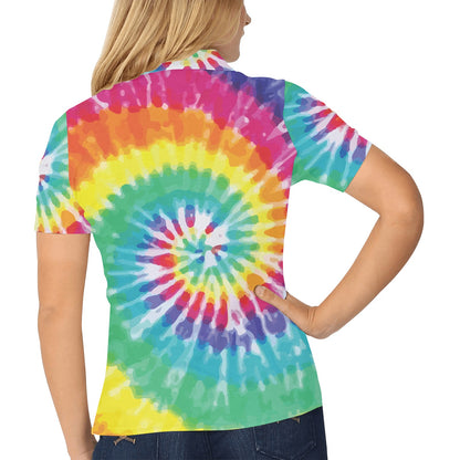 Tie Dye Women's Polo Shirt