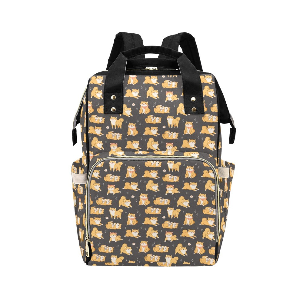 Shiba Inu Print Design LKS309 Diaper Bag Backpack
