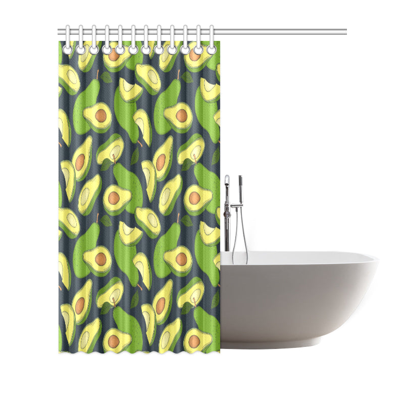 Avocado Pattern Print Design AC013 Shower Curtain