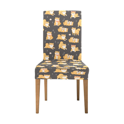 Shiba Inu Print Design LKS309 Dining Chair Slipcover