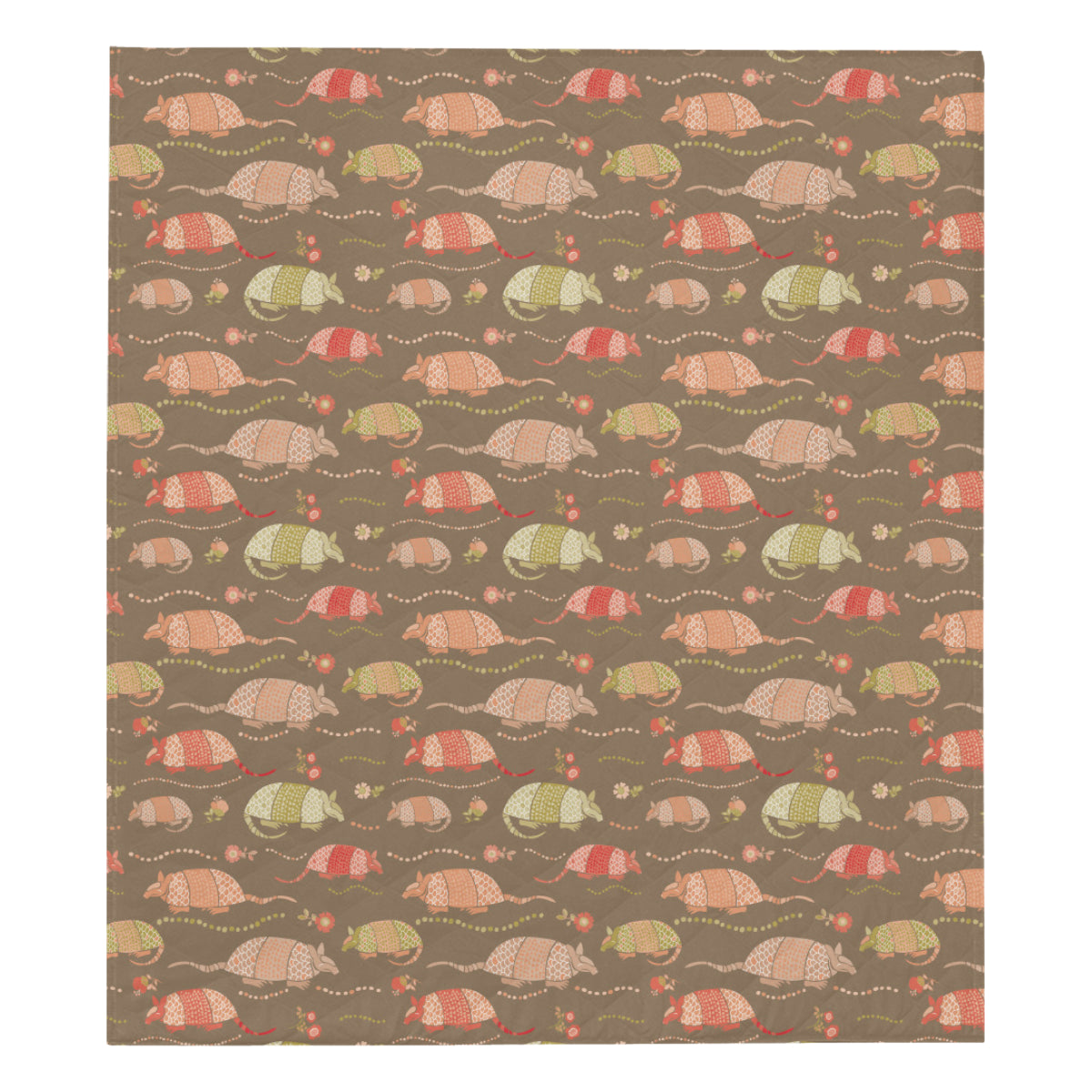 Armadillo Pattern Print Design 04 Premium Quilt
