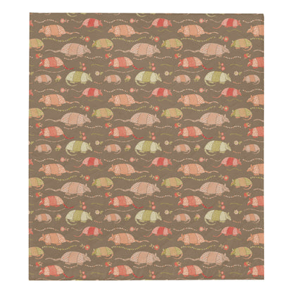 Armadillo Pattern Print Design 04 Premium Quilt