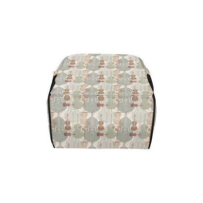 Violin Pattern Print Design 01 Diaper Bag Backpack