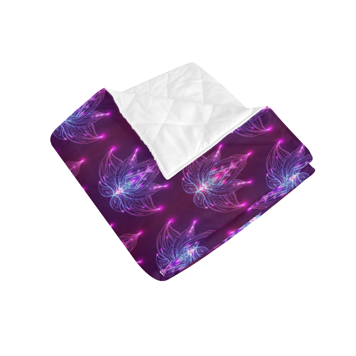 lotus Pattern Print Design LO01 Premium Quilt