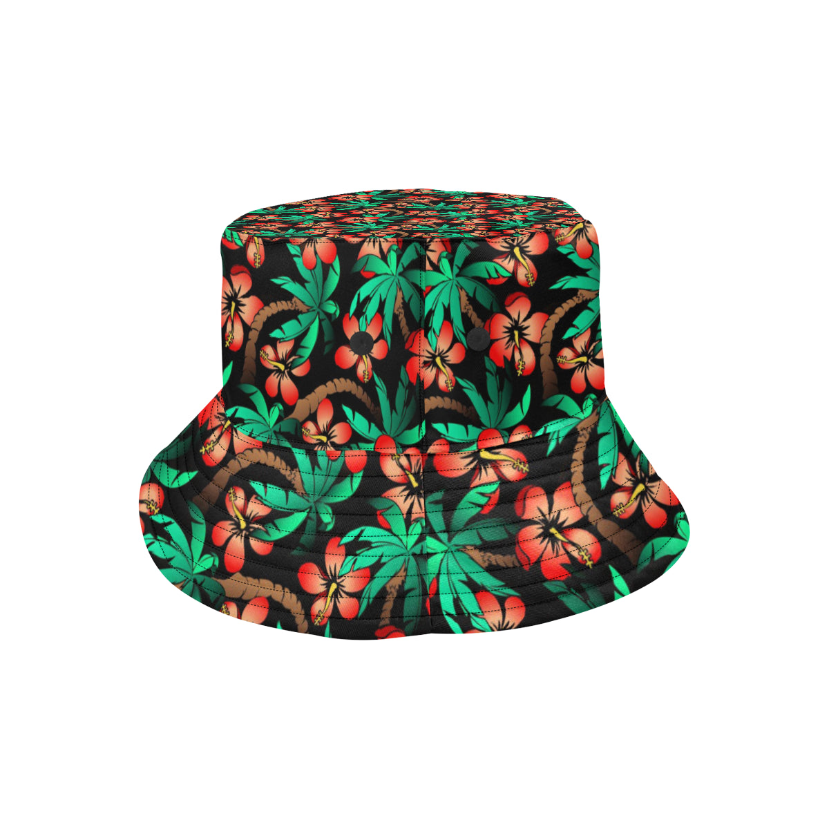 Hawaiian Themed Pattern Print Design H022 Unisex Bucket Hat
