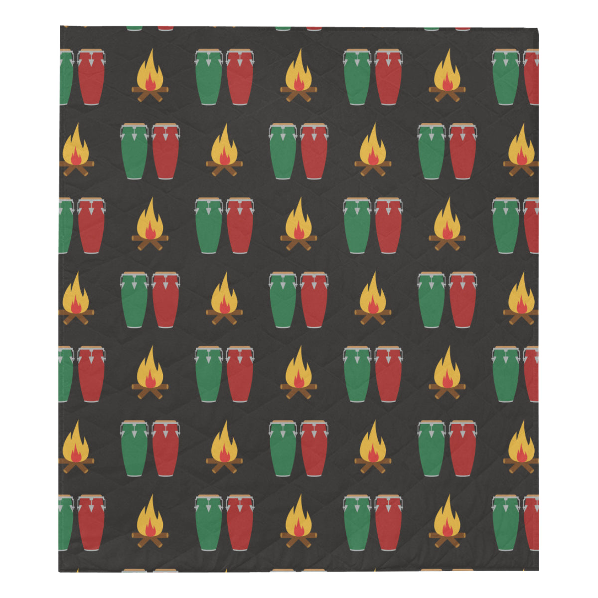Conga Pattern Print Design 01 Premium Quilt
