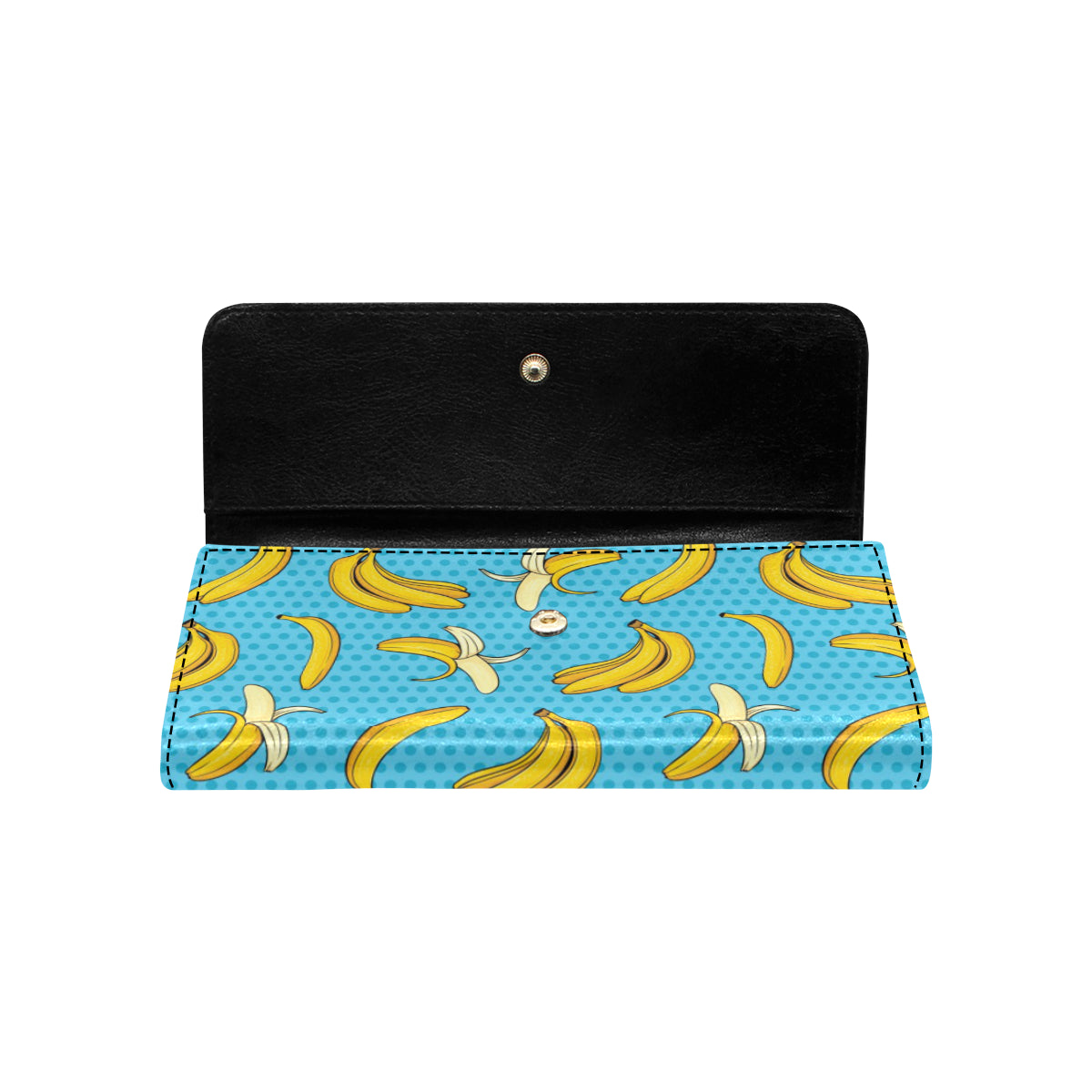 Banana Pattern Print Design BA08 Women's Trifold Wallet