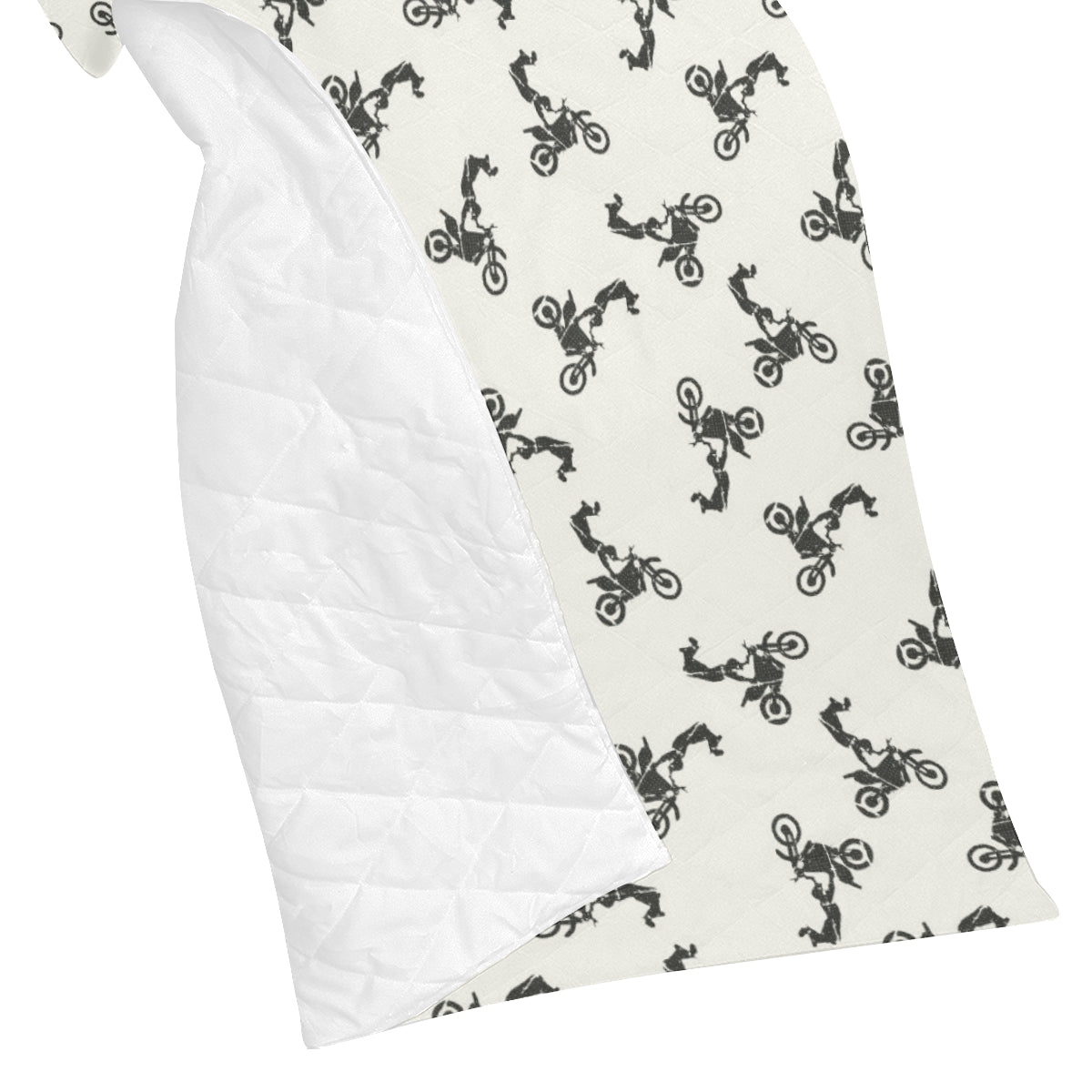 Motocross Pattern Print Design 03 Premium Quilt