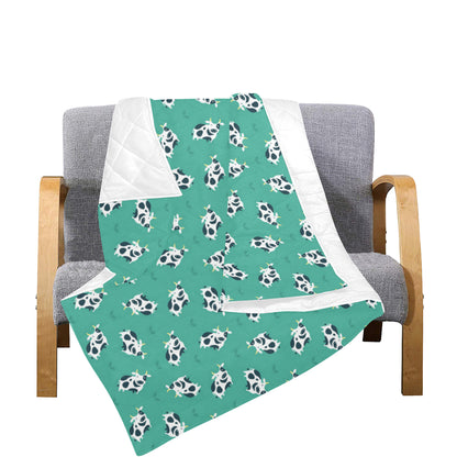 Cow Pattern Print Design 03 Premium Quilt