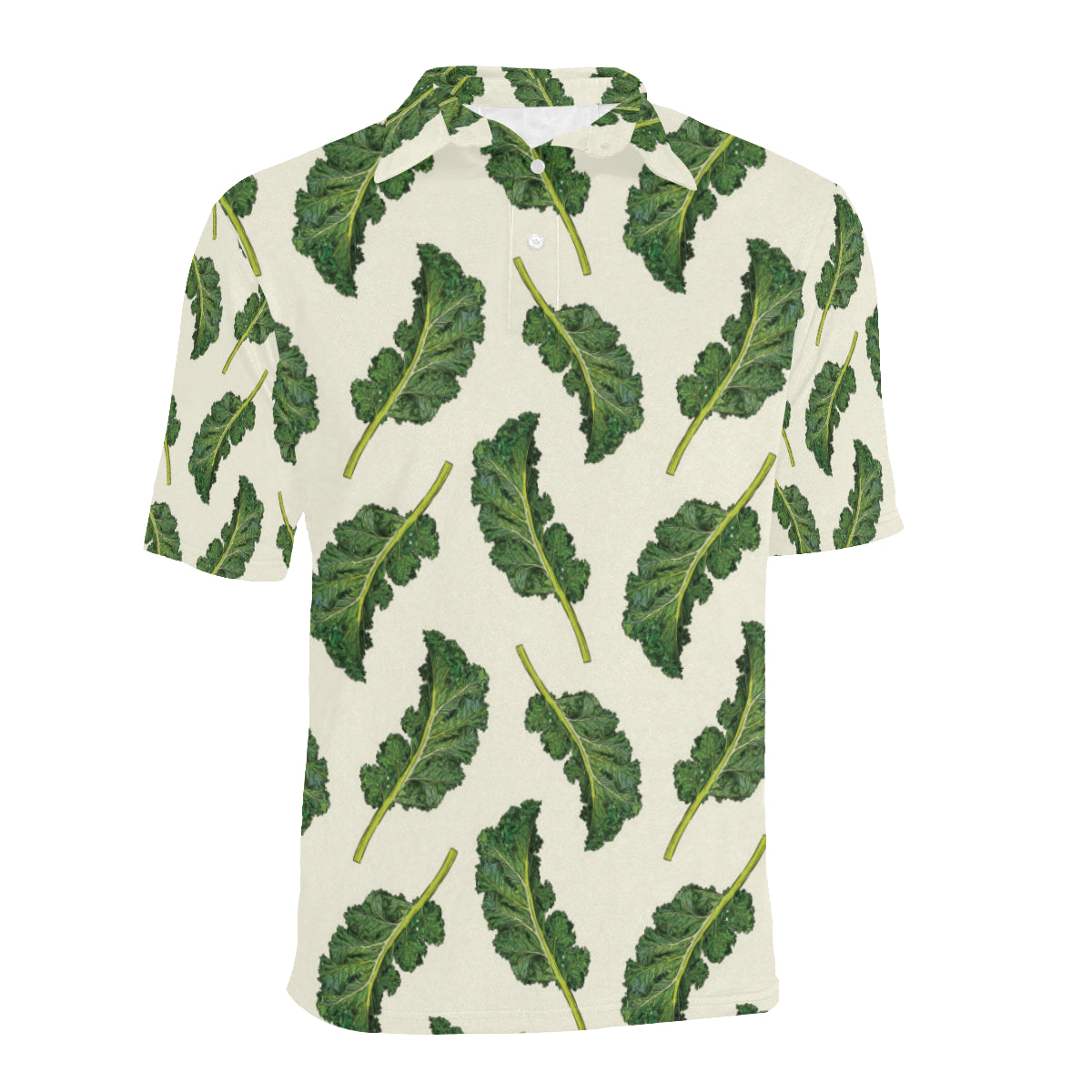 Kale Pattern Print Design 03 Men Polo Shirt