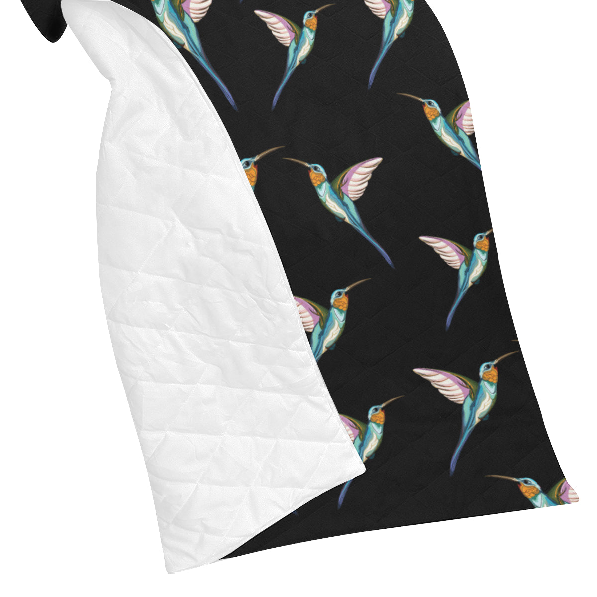 Hummingbird Pattern Print Design 06 Premium Quilt