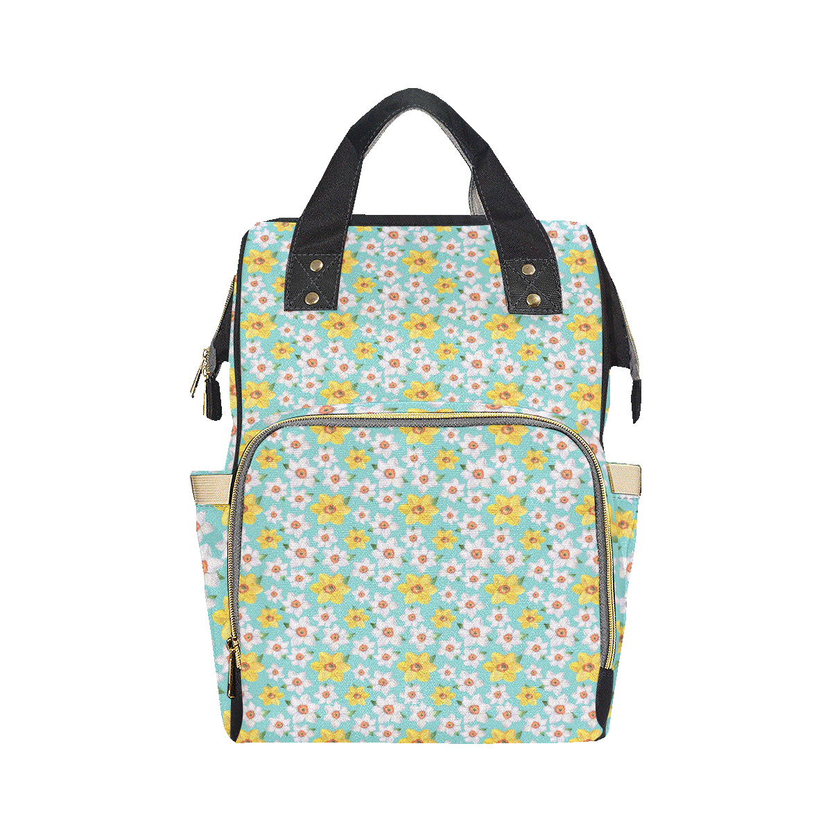 Daffodils Pattern Print Design 02 Diaper Bag Backpack