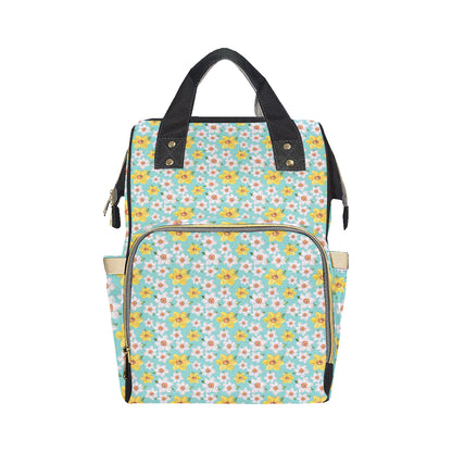 Daffodils Pattern Print Design 02 Diaper Bag Backpack