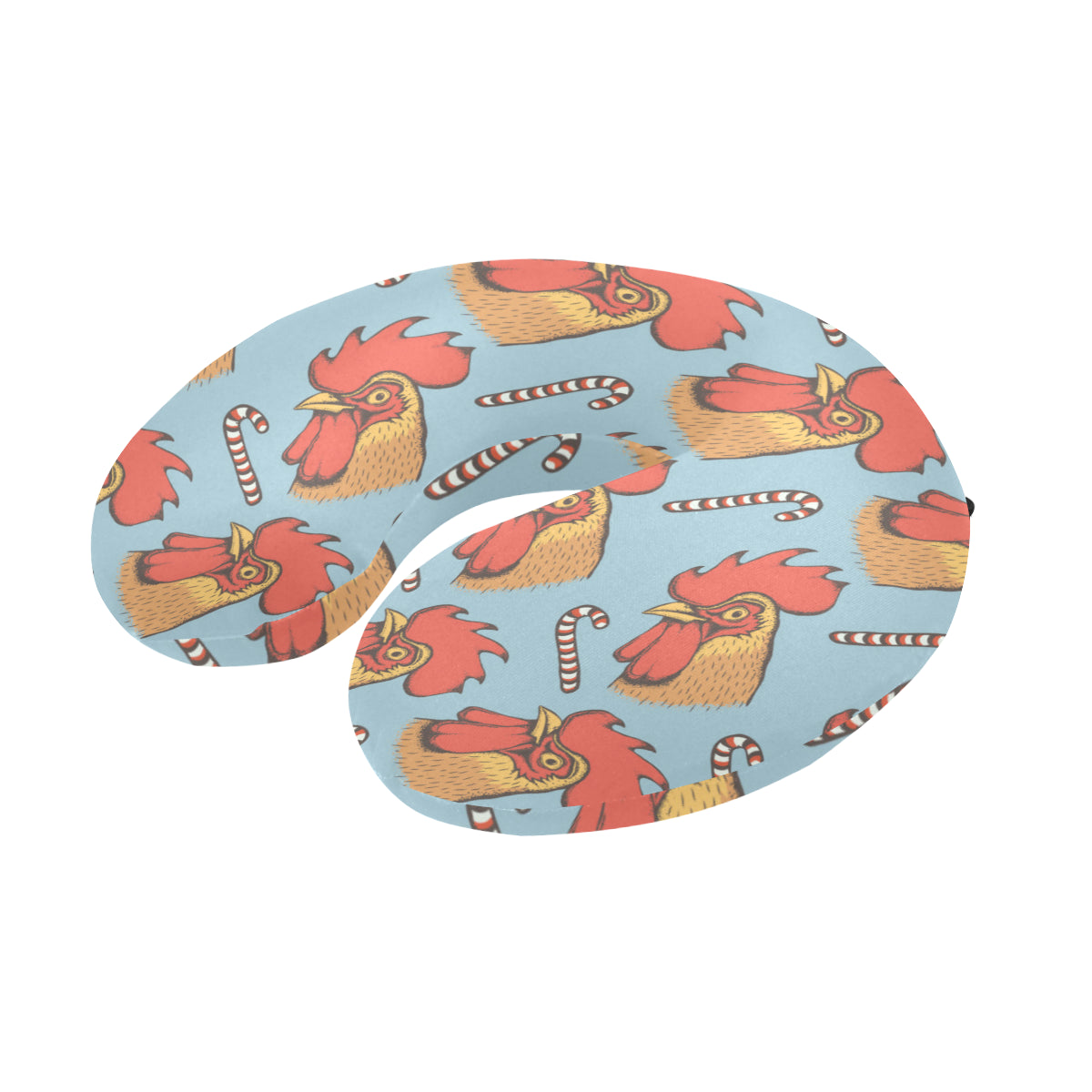 Rooster Pattern Print Design A05 U-Shaped Travel Neck Pillow