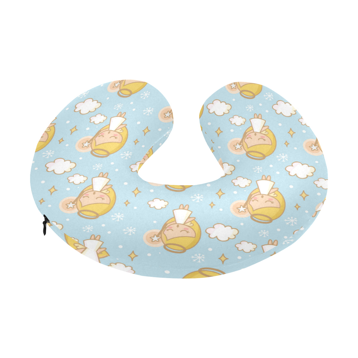 Angel Pattern Print Design 05 U-Shaped Travel Neck Pillow