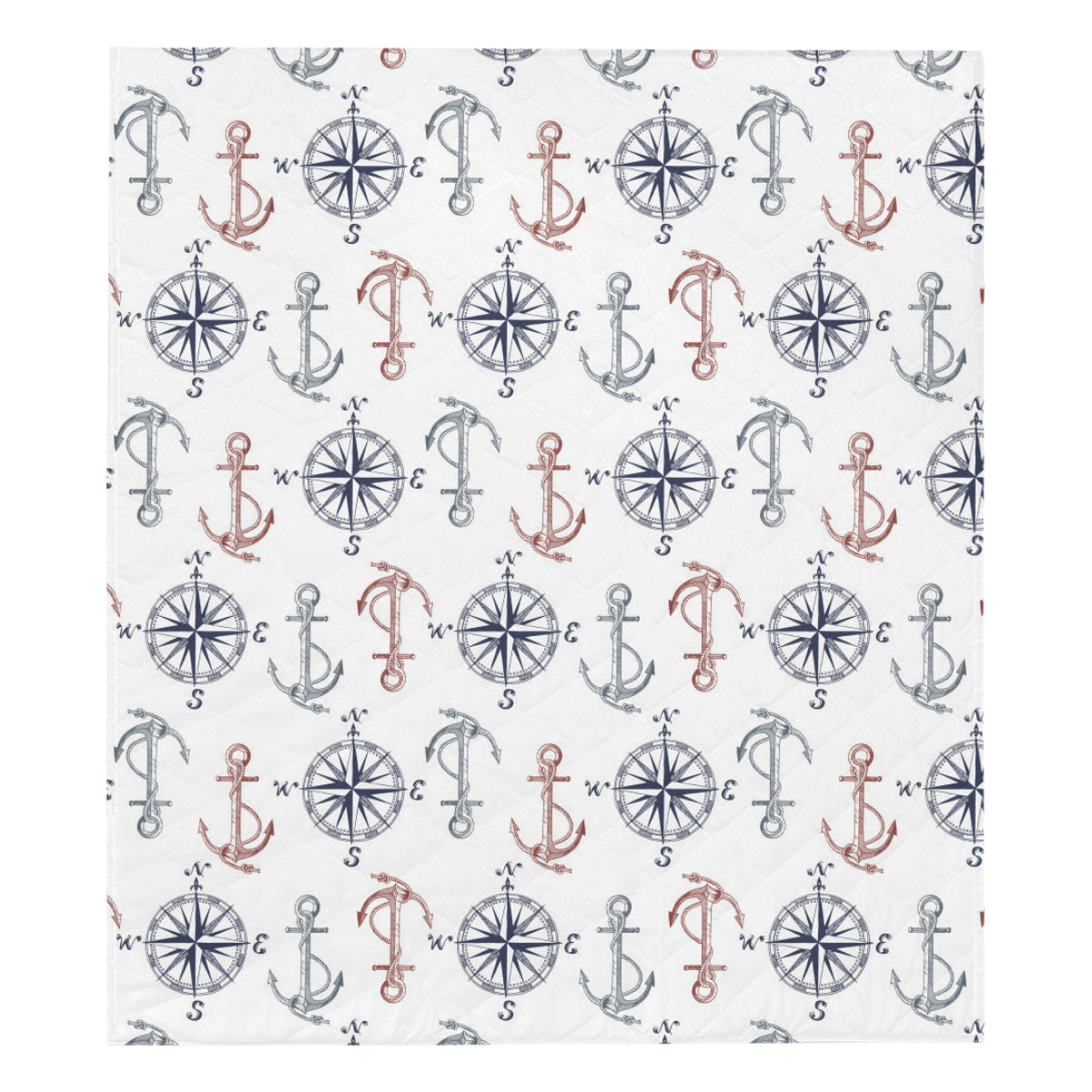 Anchor Pattern Print Design 06 Premium Quilt