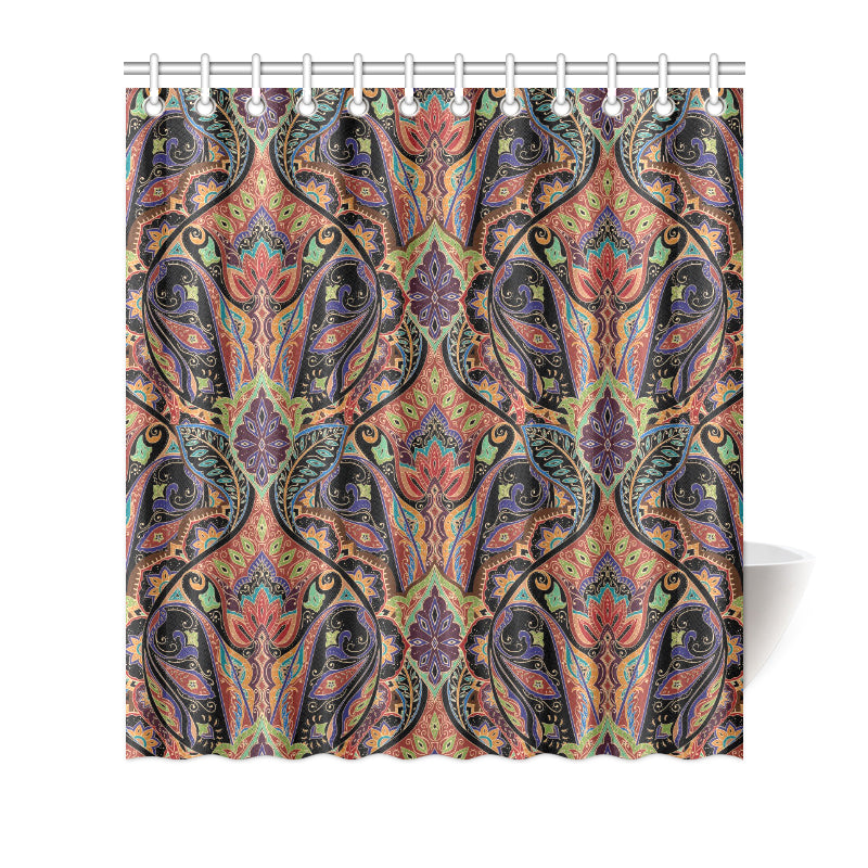 Bohemian Pattern Print Design 06 Shower Curtain