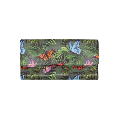 Monarch Butterfly Pattern Print Design 04 Women's Trifold Wallet