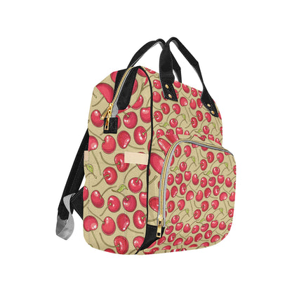 Cherry Pattern Print Design CH05 Diaper Bag Backpack