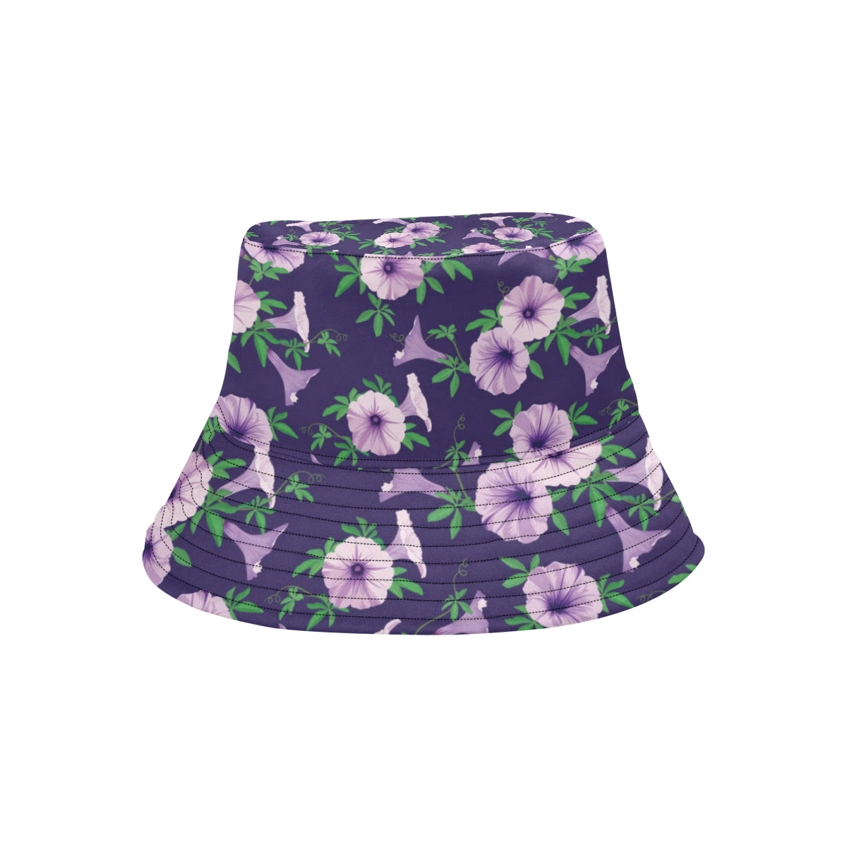 Morning Glory Pattern Print Design MG01 Unisex Bucket Hat