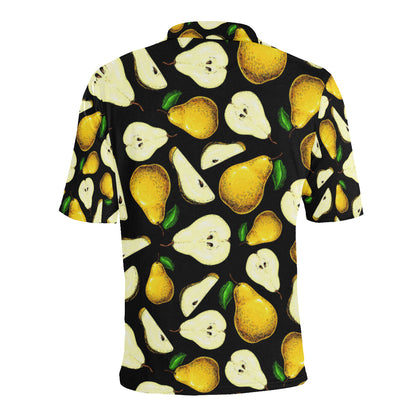 Pear Pattern Print Design PE01 Men Polo Shirt