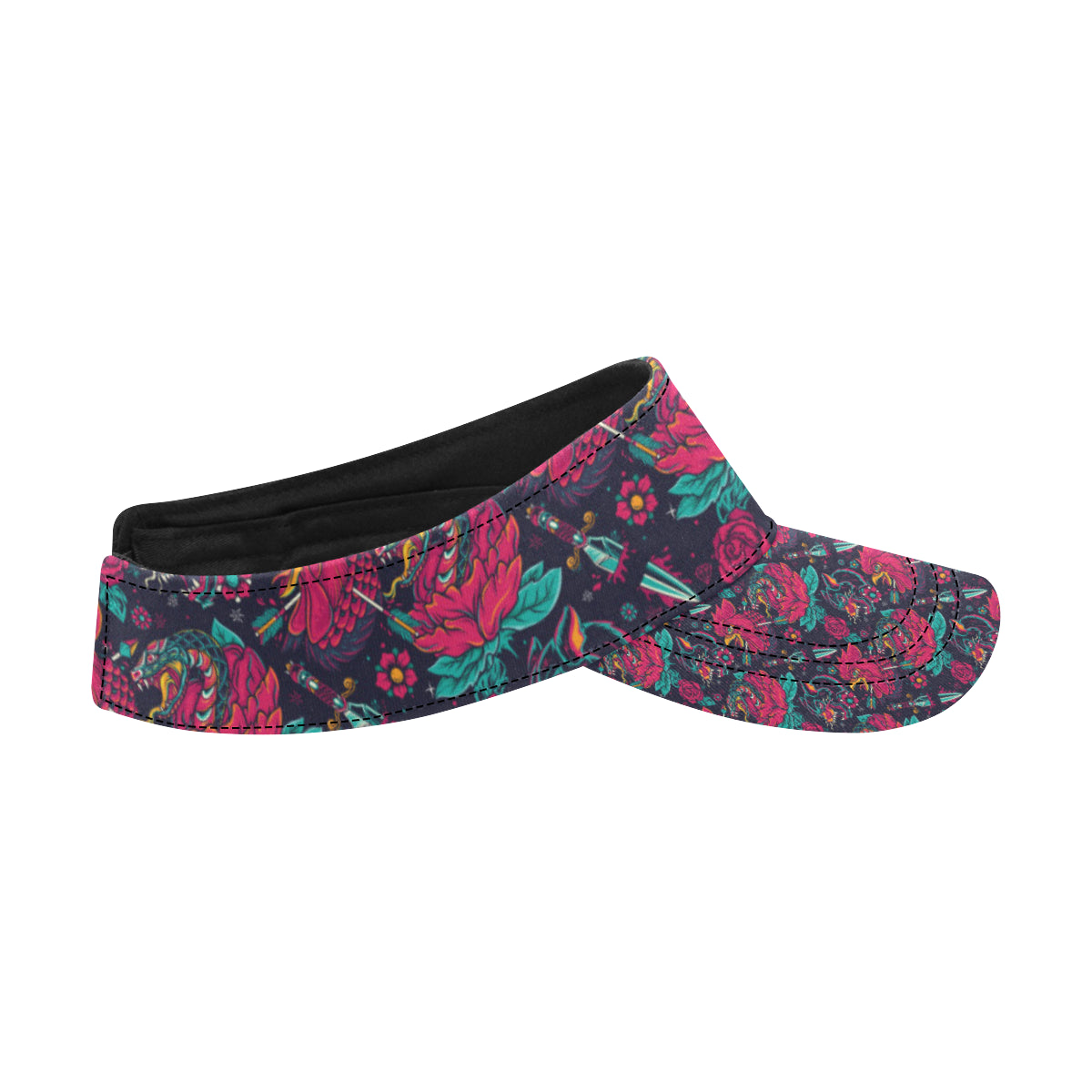 Old School Tattoo Print Unisex Sun Visor