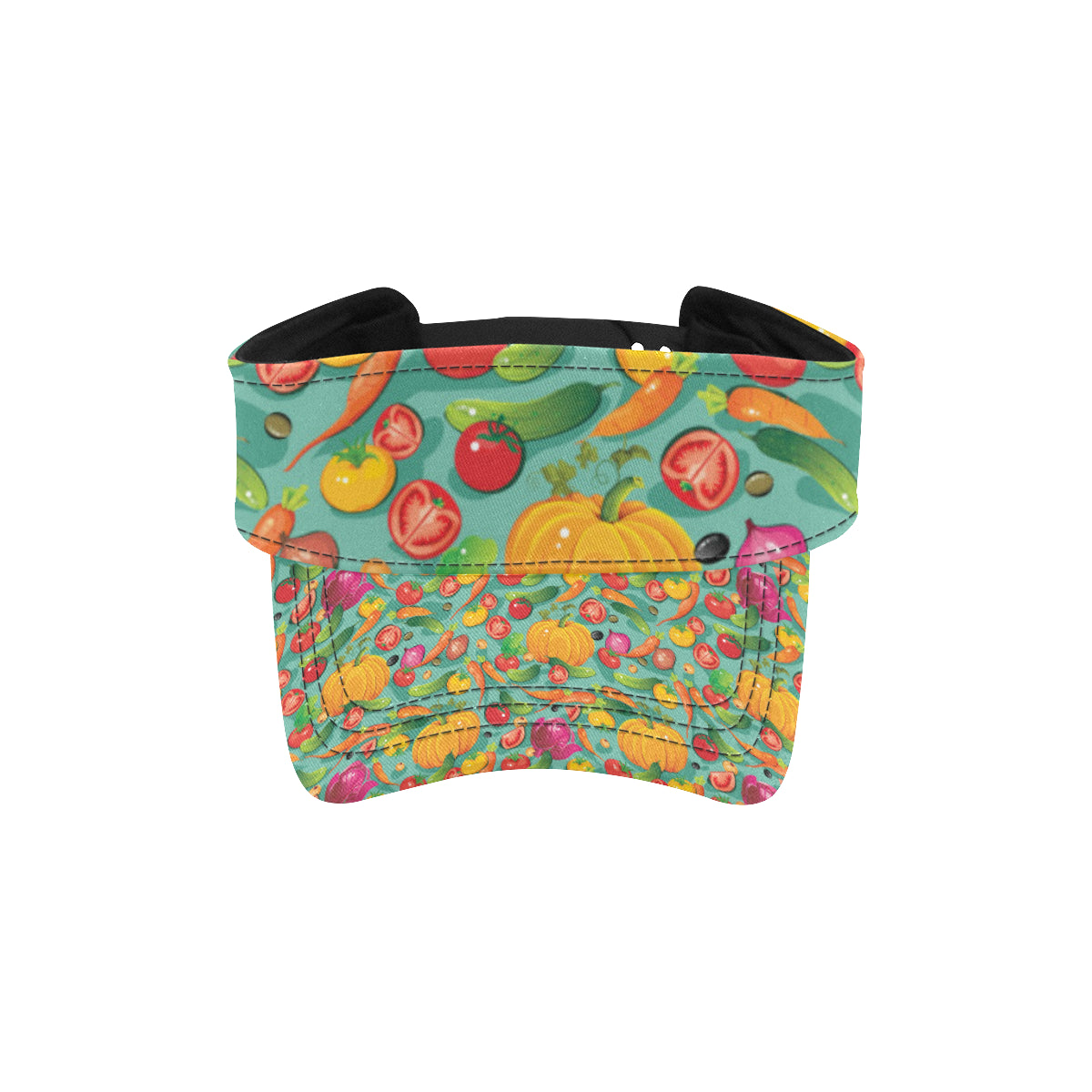 Vegan Colorful Themed Design Print Unisex Sun Visor