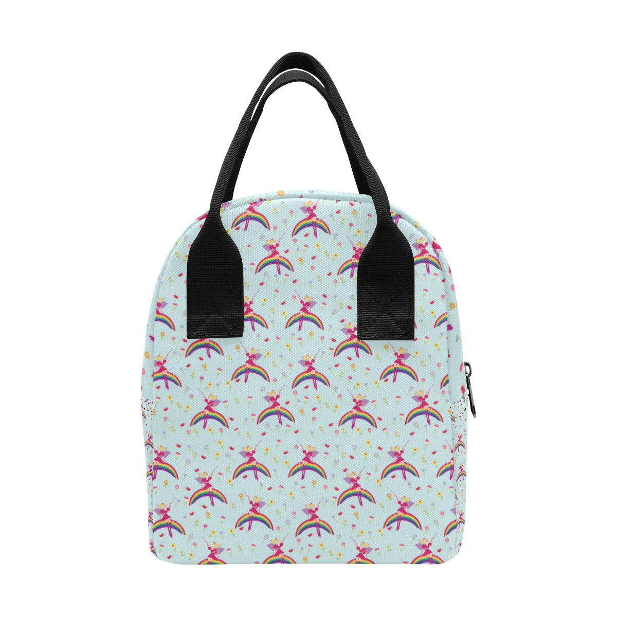 Fairy with Rainbow Print Pattern Insulated Lunch Bag