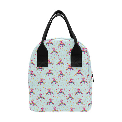 Fairy with Rainbow Print Pattern Insulated Lunch Bag
