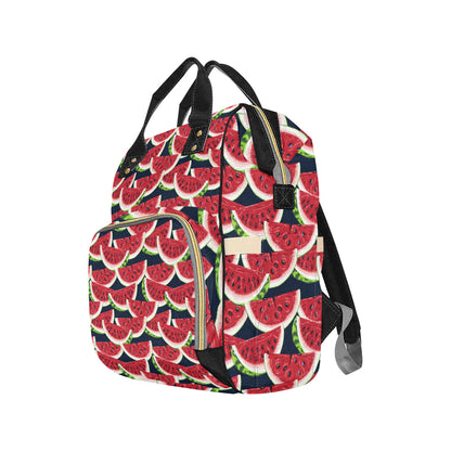 Watermelon Pattern Print Design WM011 Diaper Bag Backpack