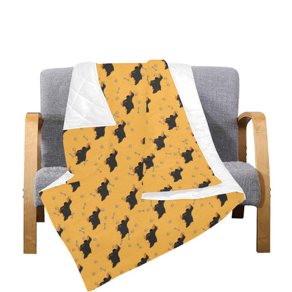 Cocker Pattern Print Design 01 Premium Quilt