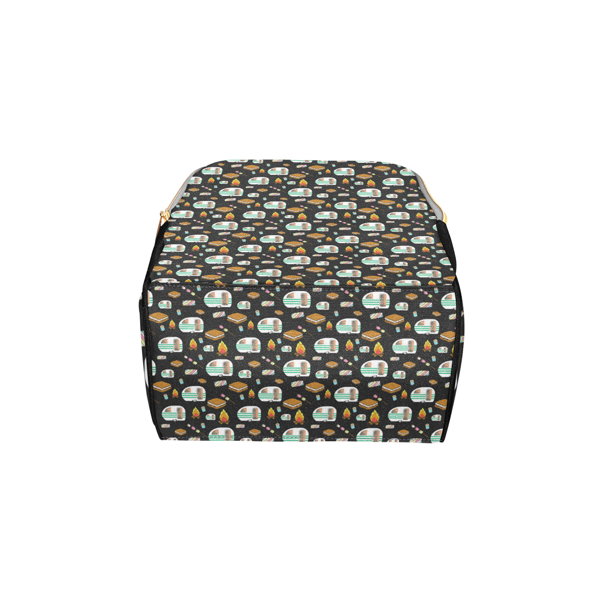 Camper marshmallow Camping Design Print Diaper Bag Backpack