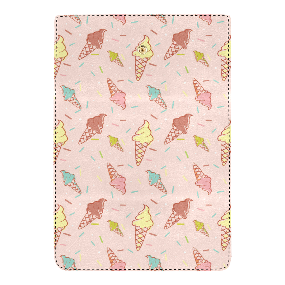 Ice Cream Pattern Print Design 02 Women's Trifold Wallet