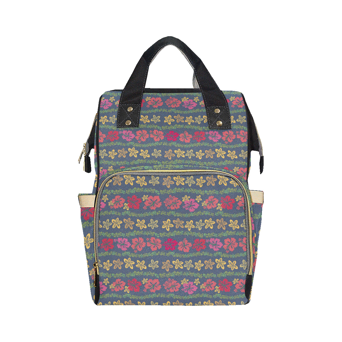 Hawaiian Themed Pattern Print Design H018 Diaper Bag Backpack