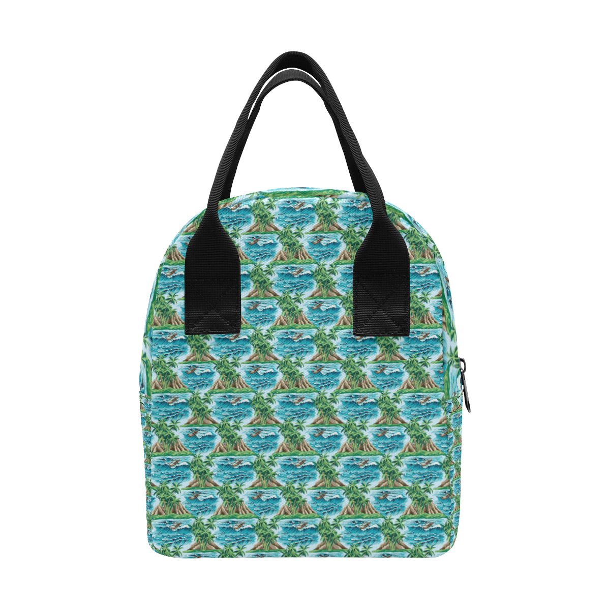 Palm Tree Hawaiian Themed Design Print Insulated Lunch Bag