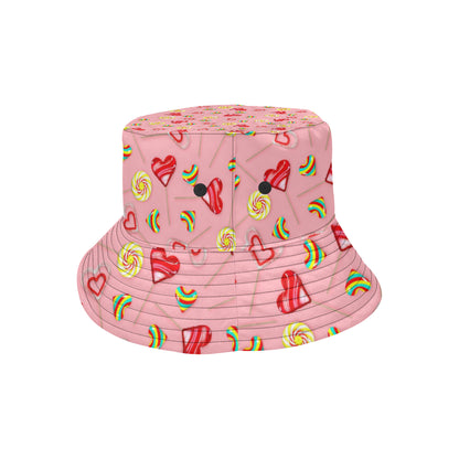 Lollipop Pattern Print Design LL05 Unisex Bucket Hat